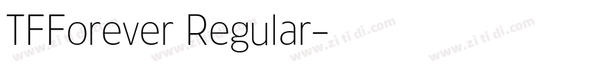 TFForever Regular字体转换